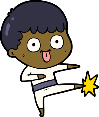 Bir insan tarafından çizilmiş çizgi film adamı.