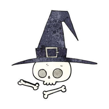 Bir insan tarafından çizilmiş, el yapımı bir cadı şapkası.