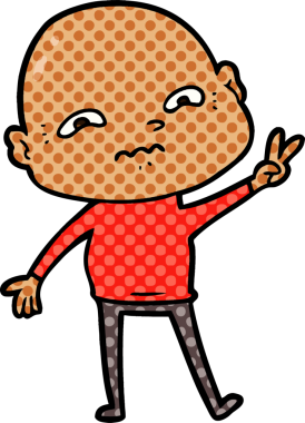 bir insan tarafından çizilmiş sinirli bir adam.