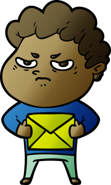 Bir insan tarafından çizilmiş kızgın bir adam.