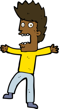 Bir insan tarafından çizilmiş karikatür.