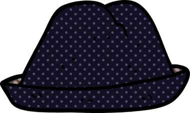 Bir insan tarafından çizilmiş karalama şapka.