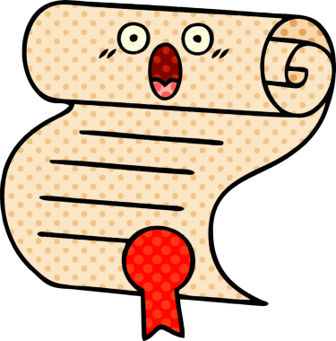 bir insan tarafından çizilmiş bir sözleşmenin çizgi roman tarzı