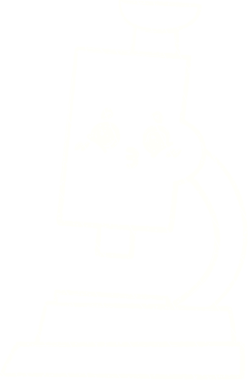 Bir insan tarafından çizilmiş ilginç mikroskop tebeşiri