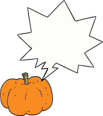 Bir insan tarafından çizilmiş balkabağı.