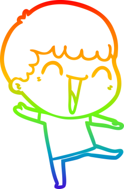 Bir insan tarafından çizilmiş mutlu bir adamın çizgi çizimi.