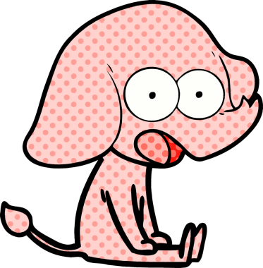 Bir insan tarafından çizilmiş şirin bir fil.