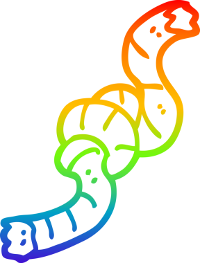 Bir insan tarafından çizilmiş düğümlenmiş bir karikatürün çizgi çizimi