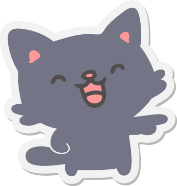 Bir insan tarafından çizilmiş kedi işaretleri ve kahkahalar