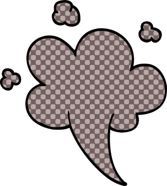 Bir insan tarafından çizilmiş karalama bulutu.