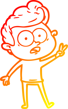 İnsan tarafından çizilmiş bir çizgi film karakteri.