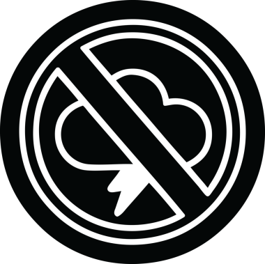 Bir insan tarafından çizilmiş fırtına simgesi yok