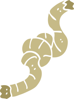 Bir insan tarafından çizilmiş düz renkli çizim halatı