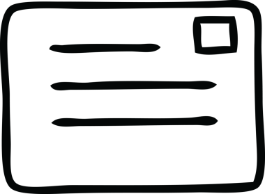 Bir insan tarafından çizilmiş bir harfin çizgi çizimi