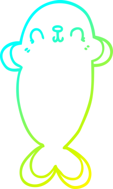 Bir insan tarafından çizilmiş bir karikatür mührü.