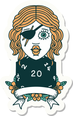 Bir insan tarafından çizilmiş doğal 20 zarlı düzenbaz insan etiketi.