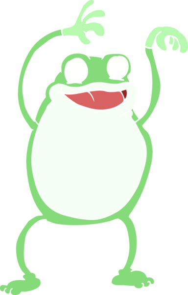 Bir insan tarafından çizilmiş karalama kurbağası.