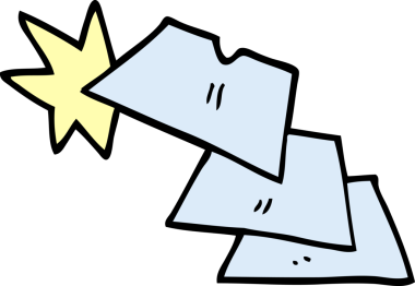 Bir insan tarafından çizilmiş parlak jiletler.