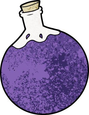 Cadılar Bayramı iksiri bir insan tarafından çizilmiş.