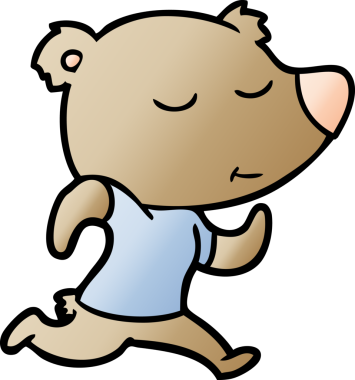 Bir insan tarafından çizilmiş bir çizgi film karakteri.