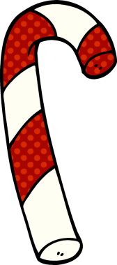 Çizgili çizgi çizgili şeker kamışı bir insan tarafından çizilmiş.