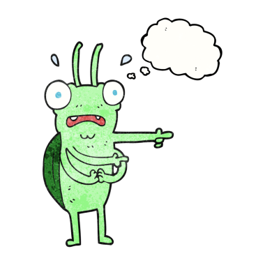 Bir insan tarafından çizilmiş serbest çizim düşünce kabarcığı desenli çizgi film hatası