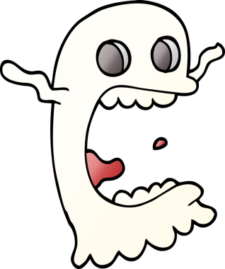 Bir insan tarafından çizilmiş karalama hayaleti.