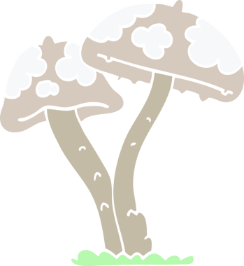 Bir insan tarafından çizilmiş karalama mantarı.