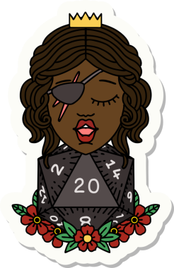 Bir insan tarafından çizilmiş 20 zarlı düzenbaz insan etiketi.