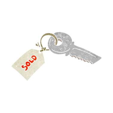 Bir insan tarafından çizilmiş el yazması retro karikatür anahtarı