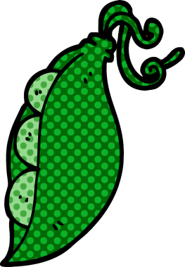 Bir insan tarafından çizilmiş bezelye karalaması.