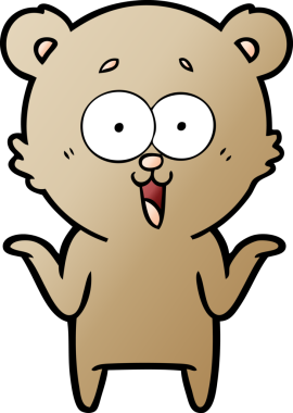 Bir insan tarafından çizilmiş bir çizgi film karakteri.