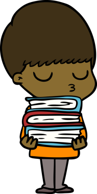 Bir insan tarafından çizilmiş sakin çocuk çizgi filmi.