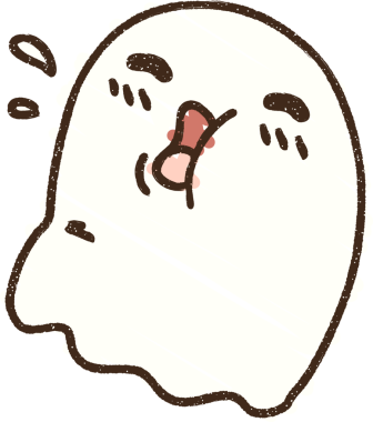 Bir insan tarafından çizilmiş şirin Hayalet Tebeşiri