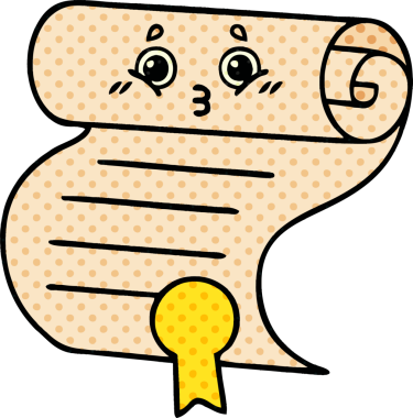 bir insan tarafından çizilmiş bir sözleşmenin çizgi roman tarzı