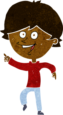 Bir insan tarafından çizilmiş mutlu bir çizgi film.