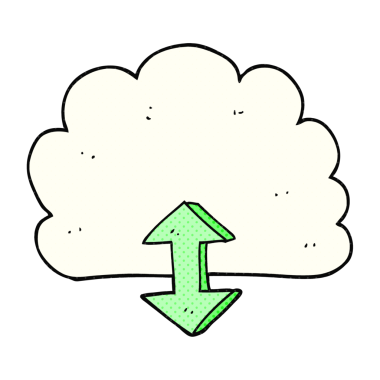 Bir insan tarafından çizilmiş serbest çizim dijital bulut