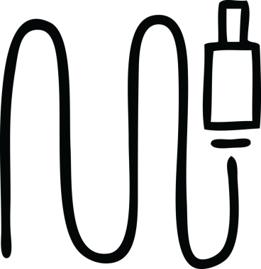 Bir insan tarafından çizilmiş bir ses telinin çizgi çizimi