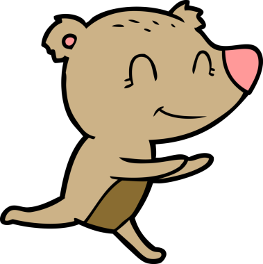 Bir insan tarafından çizilmiş bir çizgi film karakteri.