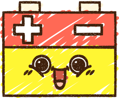 Bir insan tarafından çizilen Mutlu Batarya Tebeşiri