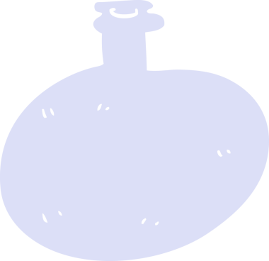 Bir insan tarafından çizilmiş cam şişe karalaması.