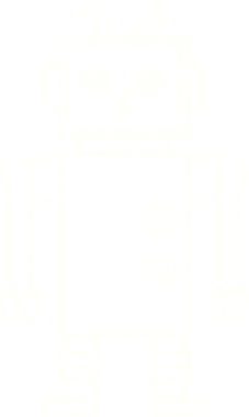 Bir insan tarafından çizilen Çılgın Robot Tebeşiri