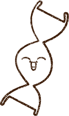 Bir insan tarafından çizilen DNA Kömür Çizimi