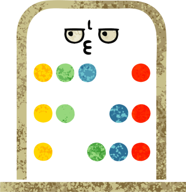 Bir insan tarafından çizilmiş abaküsün retro illüstrasyon tarzı karikatürü