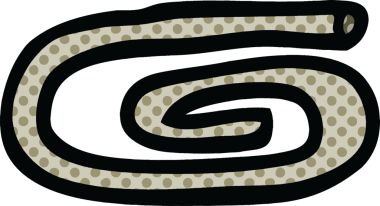 bir insan tarafından çizilmiş çizgi roman tarzı kağıt ataç