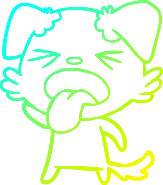 Bir insan tarafından çizilmiş iğrenç bir çizgi film çizimi.