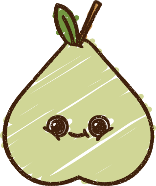 Bir insan tarafından çizilen Armut Tebeşiri