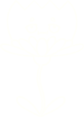 Bir insan tarafından çizilen çiçek tebeşiri