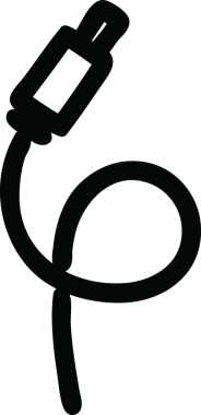 bir insan tarafından çizilmiş elektrik dolgu simgesi simgesi