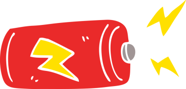 Bir insan tarafından çizilmiş karalama bataryası.